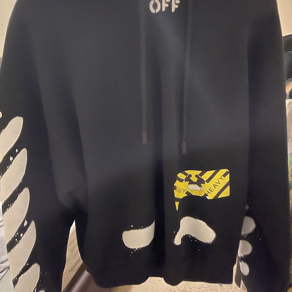 Off-white oversized spray paint hoodie - Picture 4 of 5